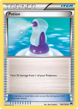 Potion 106/122 - XY  BREAKpoint Reverse Holofoil - for just $0.19! 