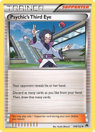 Psychic's Third Eye 108/122 - XY  BREAKpoint Reverse Holofoil - for just $0.05! 