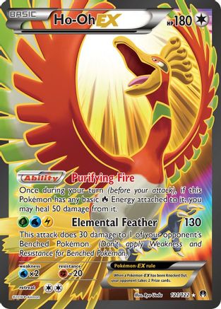 Ho-Oh EX (Full Art) 121/122 - XY  BREAKpoint Holofoil - for just $12.11! 