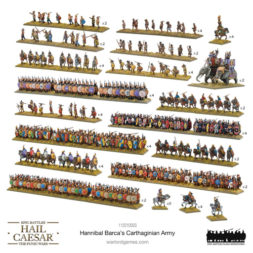 Hail Caesar Epic Battles: Punic Wars - Hannibal Barca's Carthaginian Army - for just $152! 