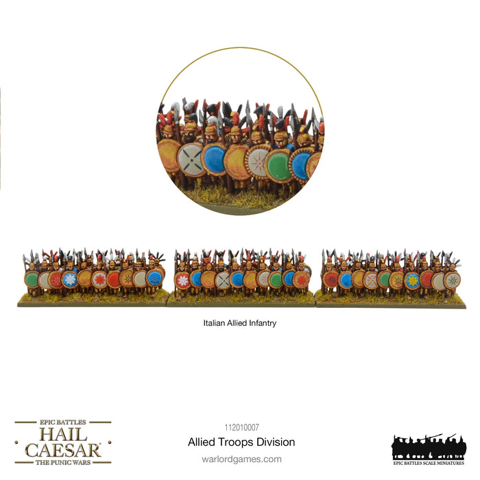 Hail Caesar Epic Battles: Punic Wars - Allied Troops Division - for just $50! 
