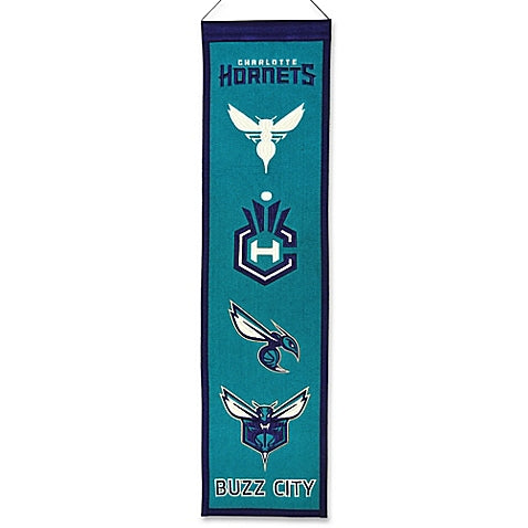 Charlotte Hornets NBA Logo Heritage Banner - for just $34.99! 
