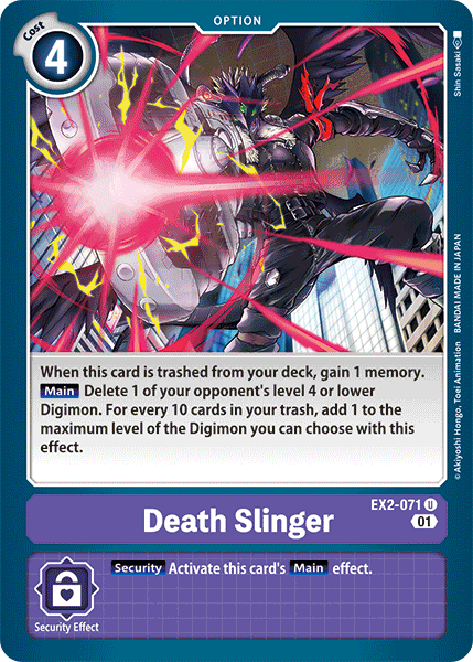 Death Slinger [EX2-071] [Digital Hazard] - Just $0.09! Shop now at Retro Gaming of Denver