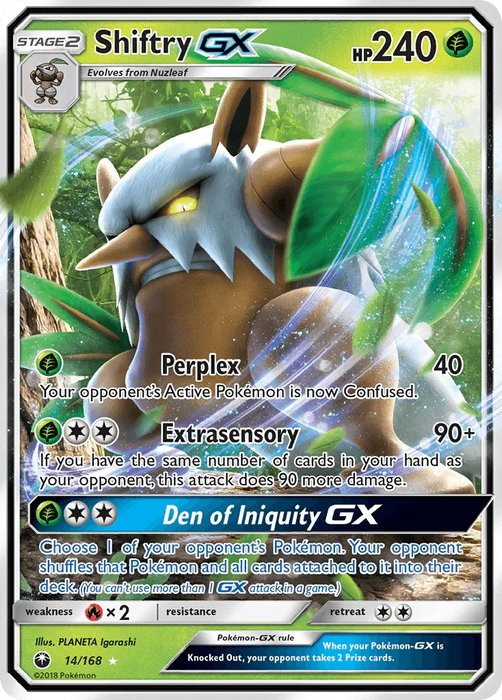 Shiftry GX (14/168) [Sun & Moon: Celestial Storm] - for just $0.85! 
