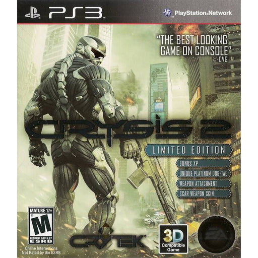 Crysis 2 Limited Edition (Playstation 3) - Premium Video Games - Just $0! Shop now at Retro Gaming of Denver