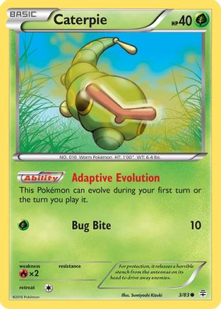 Caterpie 003/83 - Generations - for just $0.05! 