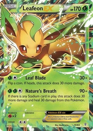 Leafeon EX 010/83 - Generations Holofoil - for just $8.13! 