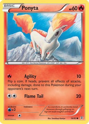 Ponyta 014/83 - Generations Reverse Holofoil - for just $0.35! 
