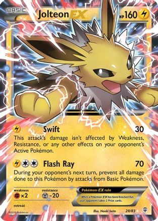 Jolteon EX 028/83 - Generations Holofoil - for just $8.28! 
