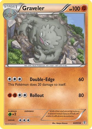 Graveler 044/83 - Generations Reverse Holofoil - for just $0.24! 