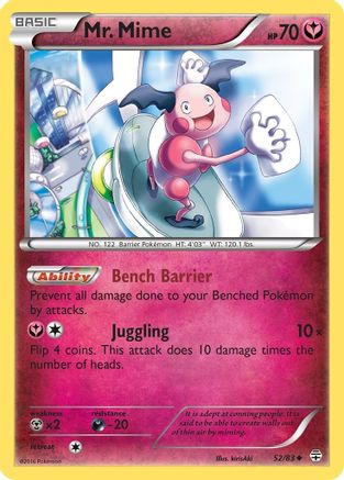 Mr. Mime 052/83 - Generations Reverse Holofoil - for just $0.37! 