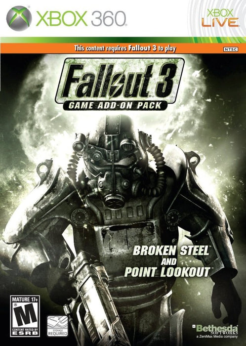 Fallout 3: Game Add-On Pack: Broken Steel And Point Lookout (Xbox 360) - for just $0! 