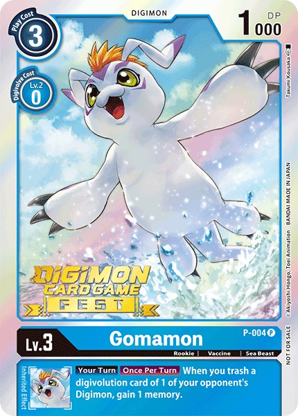 Gomamon [P-004] (Digimon Card Game Fest 2022) [Promotional Cards] - Just $0.65! Shop now at Retro Gaming of Denver