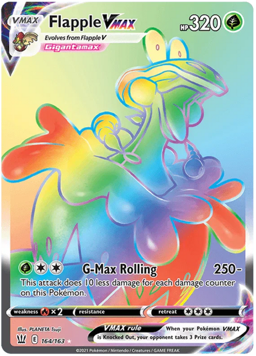 Flapple VMAX (164/163) [Sword & Shield: Battle Styles] - for just $4.55! 