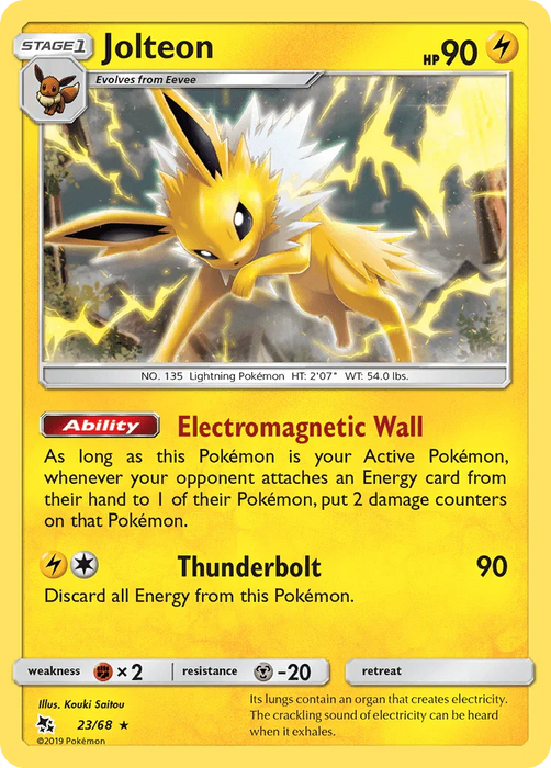 Jolteon (23/68) [Sun & Moon: Hidden Fates] - for just $0.20! 