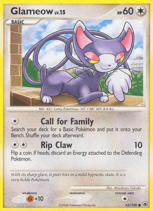 Glameow (65/100) [Diamond & Pearl: Majestic Dawn] - for just $0.15! 