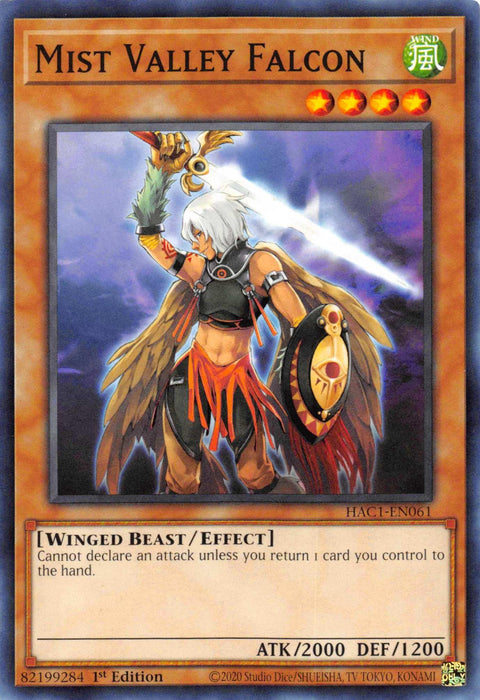 Mist Valley Falcon [HAC1-EN061] Common - for just $0.10! 