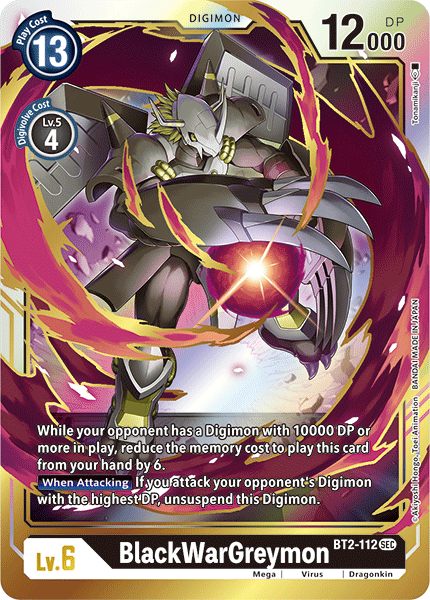 BlackWarGreymon [BT2-112] [Release Special Booster Ver.1.5] - Just $0.35! Shop now at Retro Gaming of Denver