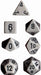 Opaque Polyhedral Grey/Black 7-Die Set - Just $4! Shop now at Retro Gaming of Denver