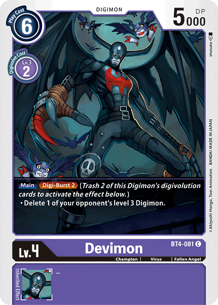 Devimon [BT4-081] [Great Legend] - Just $0.09! Shop now at Retro Gaming of Denver