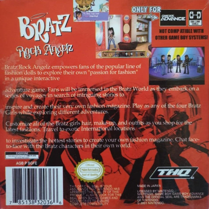 Bratz: Rock Angelz – Game Boy Advance (GBA) - for just $8.99! 