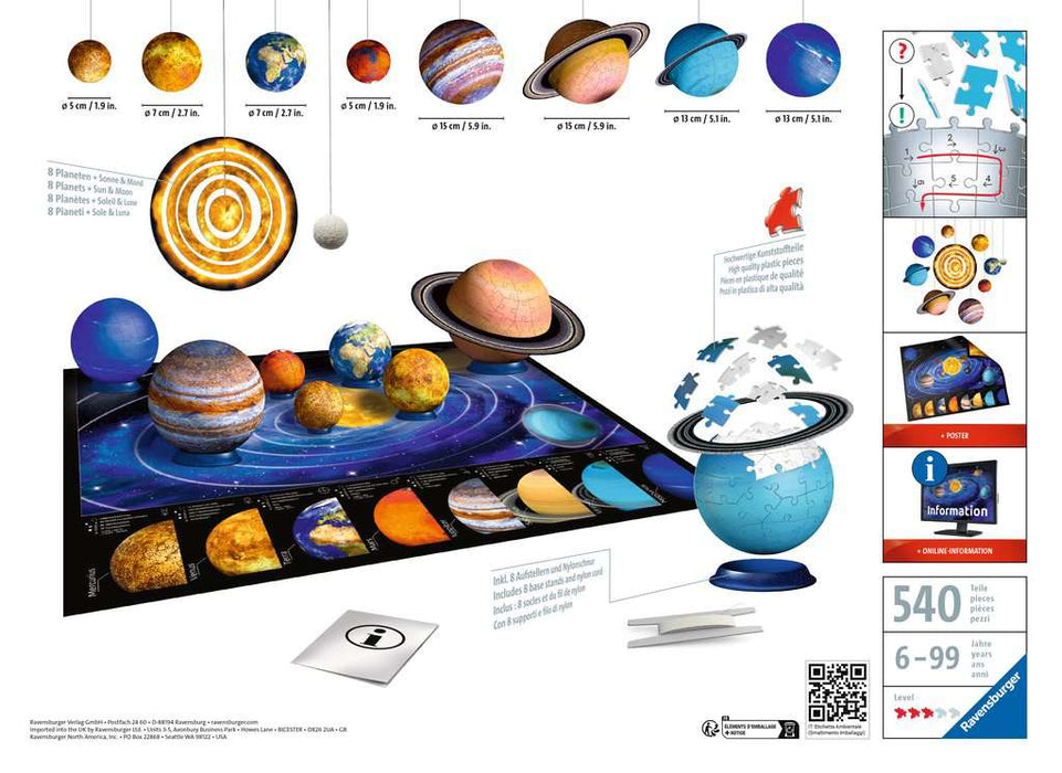 Puzzle: 3D Puzzle - Solar System - for just $60! 