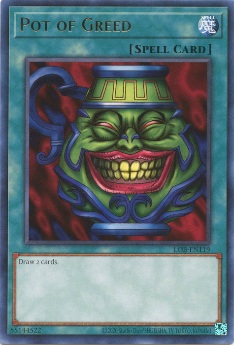 Pot of Greed (25th Anniversary) [LOB-EN119] Rare - for just $3.10! 
