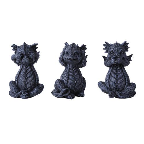 Hear, See, and Speak No Evil Dragons - for just $30! 