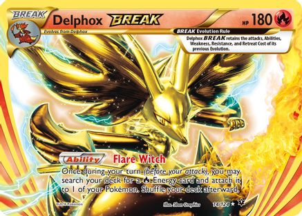 Delphox BREAK 014/124 - XY  Fates Collide Holofoil - for just $1.10! 