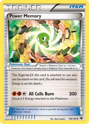 Power Memory 108/124 - XY  Fates Collide Reverse Holofoil - for just $0.20! 