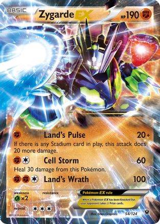 Zygarde EX 054/124 - XY  Fates Collide Holofoil - for just $1.48! 