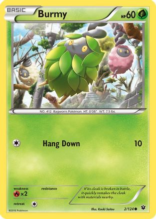 Burmy 002/124 - XY  Fates Collide - for just $0.05! 