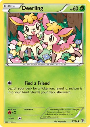 Deerling 008/124 - XY  Fates Collide - for just $0.11! 