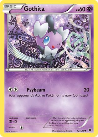 Gothita 032/124 - XY  Fates Collide - for just $0.06! 
