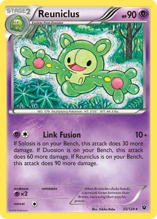 Reuniclus 035/124 - XY  Fates Collide Reverse Holofoil - for just $0.18! 