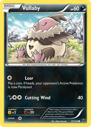 Vullaby 057/124 - XY  Fates Collide - for just $0.05! 