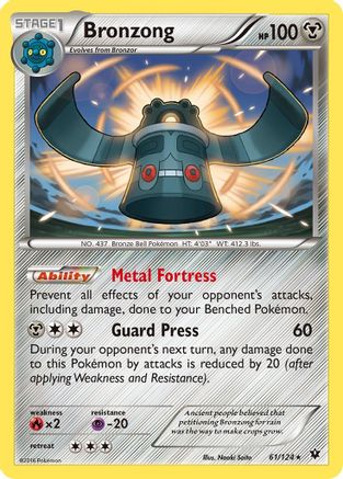 Bronzong 061/124 - XY  Fates Collide - for just $0.08! 