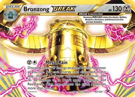 Bronzong BREAK 062/124 - XY  Fates Collide Holofoil - for just $1! 