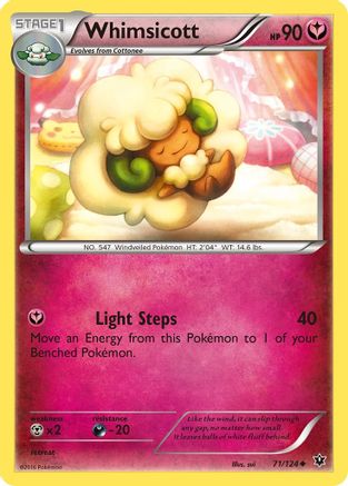 Whimsicott 071/124 - XY  Fates Collide - for just $0.19! 