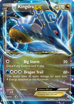 Kingdra EX 073/124 - XY  Fates Collide Holofoil - for just $0.90! 
