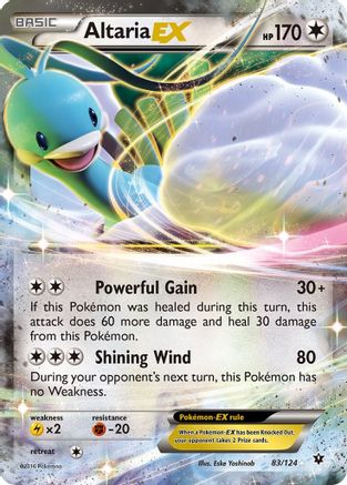 Altaria EX 083/124 - XY  Fates Collide Holofoil - for just $1.16! 