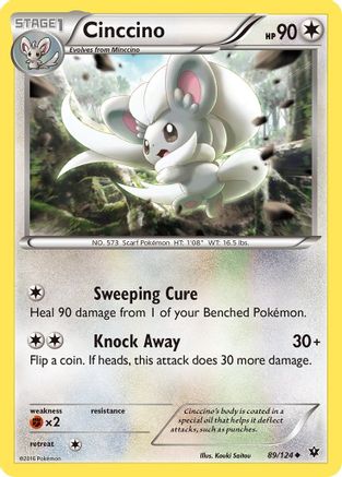 Cinccino 089/124 - XY  Fates Collide - for just $0.05! 