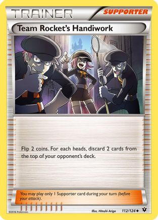 Team Rocket's Handiwork 112/124 - XY  Fates Collide Reverse Holofoil - for just $0.48! 