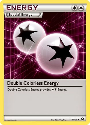 Double Colorless Energy 114/124 - XY  Fates Collide - for just $0.28! 