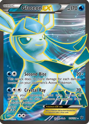 Glaceon EX (Full Art) 116/124 - XY  Fates Collide Holofoil - for just $11.61! 
