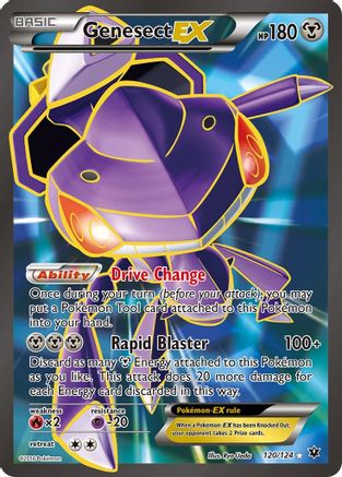 Genesect EX (Full Art) 120/124 - XY  Fates Collide Holofoil - for just $4.27! 