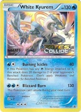 White Kyurem (Prerelease) [Staff] XY128 - XY Promos Holofoil - for just $25! 
