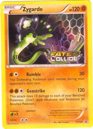 Zygarde (Prerelease) [Staff] XY129 - XY Promos Holofoil - for just $13.80! 