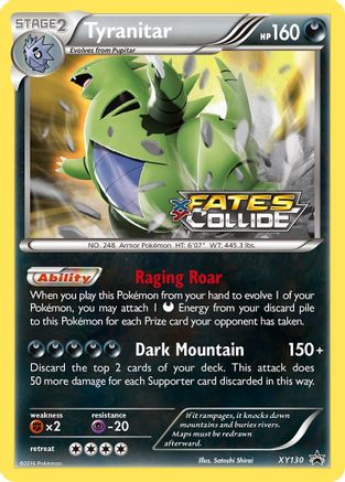 Tyranitar (Prerelease) XY130/211 - XY Promos Holofoil - for just $17.05! 