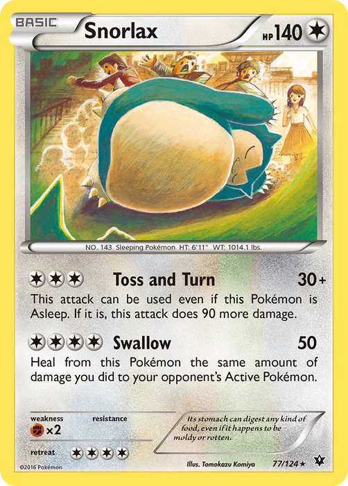 Snorlax (77/124) [XY: Fates Collide] - for just $3.60! 